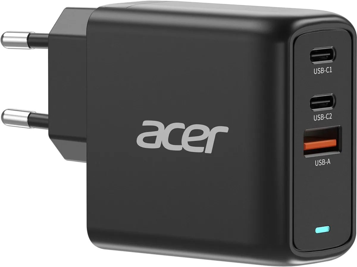 Acer 67W GaN Oplader ZL.ADTCC.00J - 2x USB-C 1x USB-A - 2m