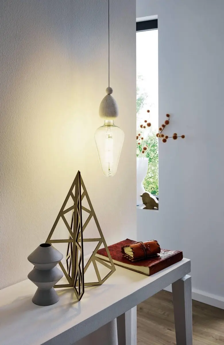Eglo LM Led E27 Lichtbron 8W - Ø16,5cm - Zwart/Transparant