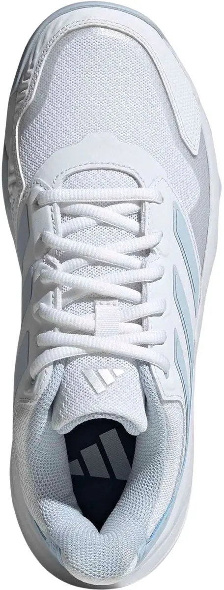adidas CourtJam Control 3 Padelschoenen - 38 - Wit/Lichtblauw