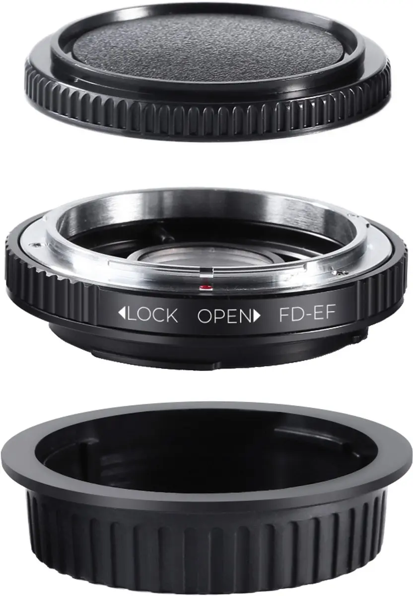 K&F Concept FD-EOS EF Adapter - Canon FD/FL - KF06.082 Zwart
