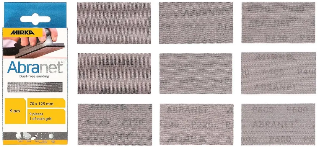 Mirka Abranet Net Schuurstrips Mix-pack 9 Stuks
