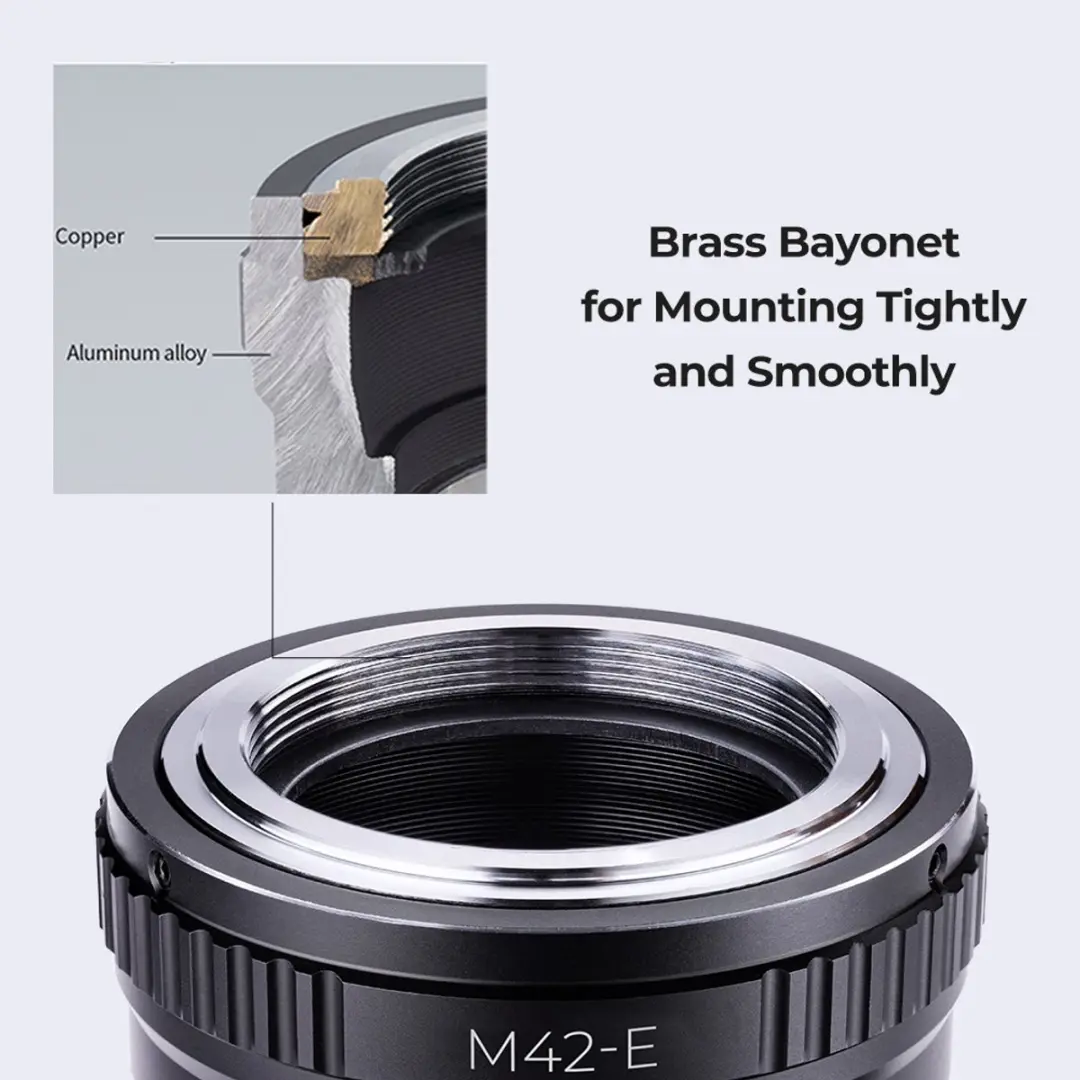 K&F Concept M42 Sony NEX Adapter - KF06.067 Zwart