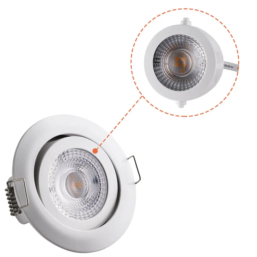 Monzana Inbouwspot 12-delig LED - 3 standen - 3000K