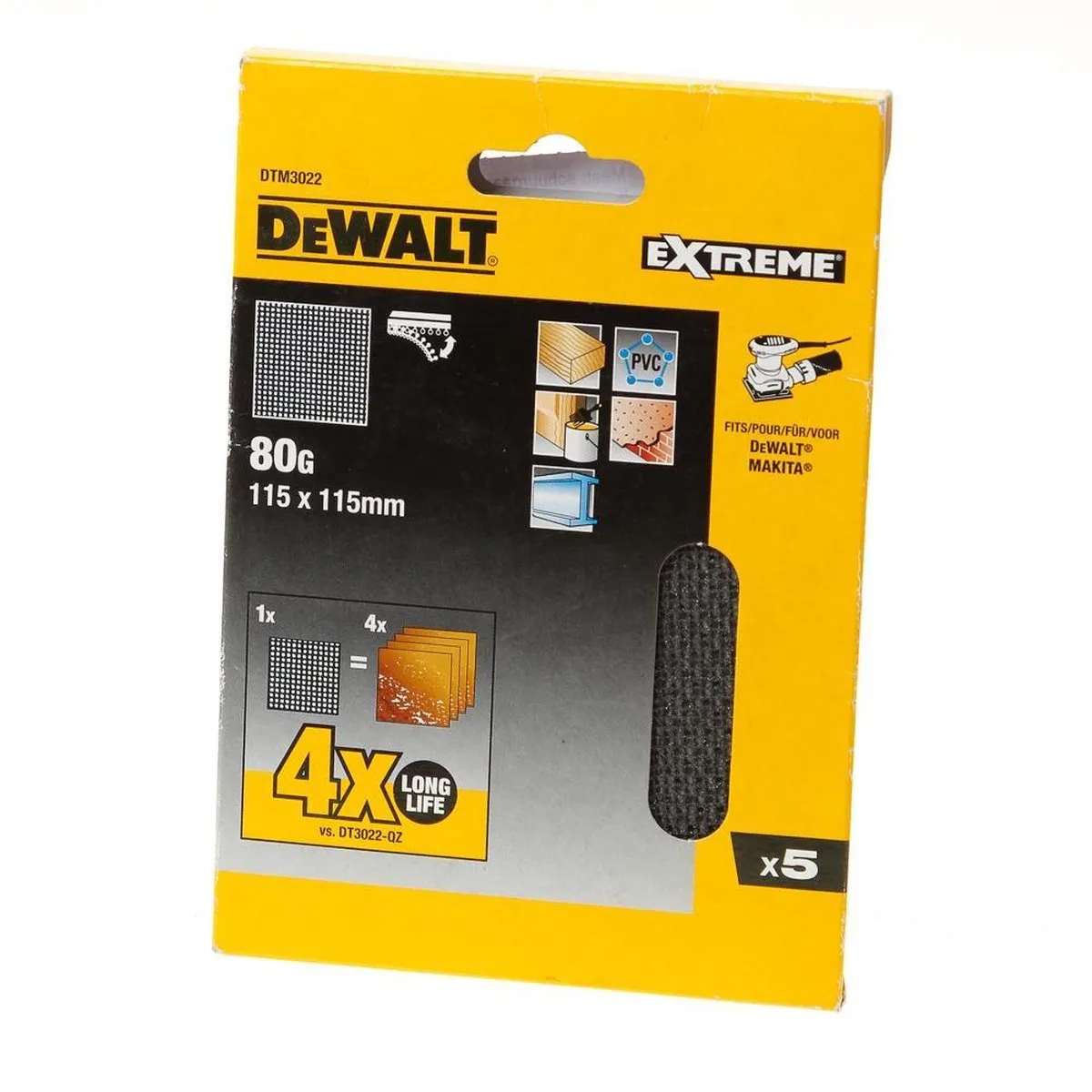 DeWalt DTM3022 Mesh Schuurgaas 115x115mm - 1 Stuk