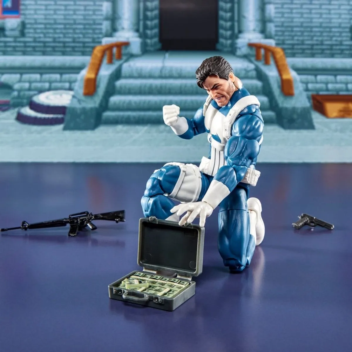 Hasbro Marvel Legends Gamerverse Punisher & Nick Fury 2-Pack - 15cm - Blauw/ Groen