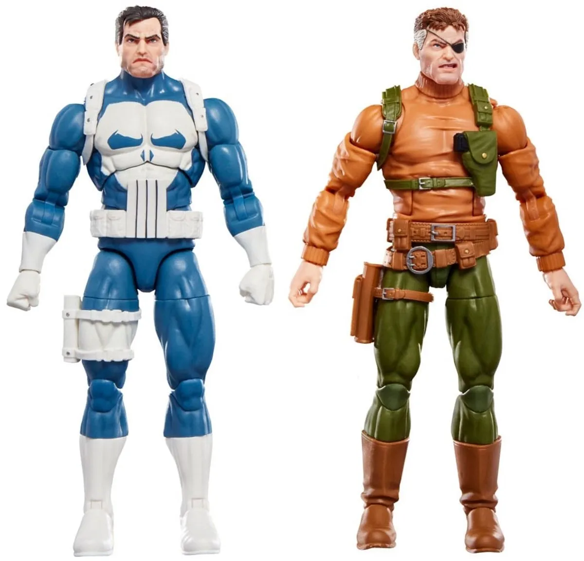 Hasbro Marvel Legends Gamerverse Punisher & Nick Fury 2-Pack - 15cm - Blauw/ Groen