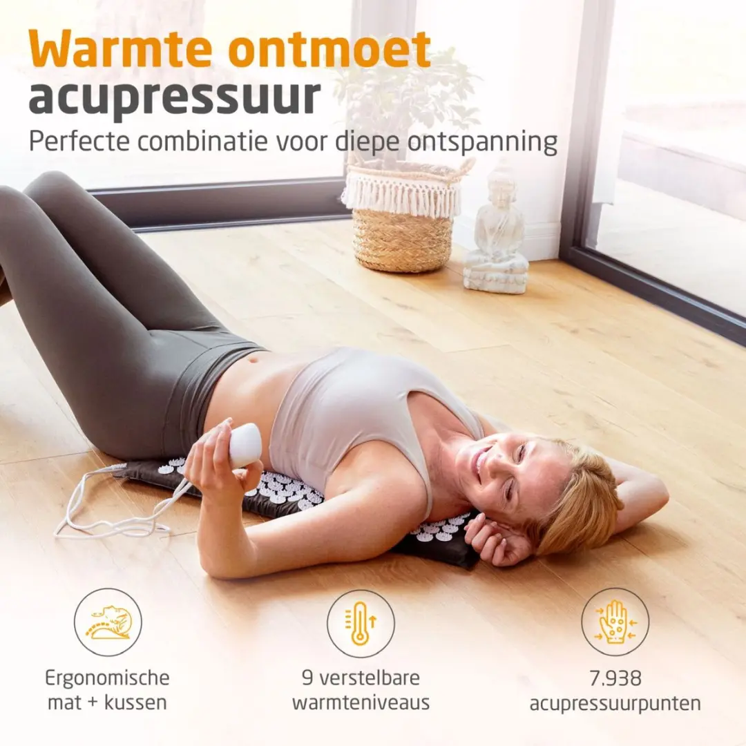 Medisana MM 100 Massagemat 100W - Rood/Wit