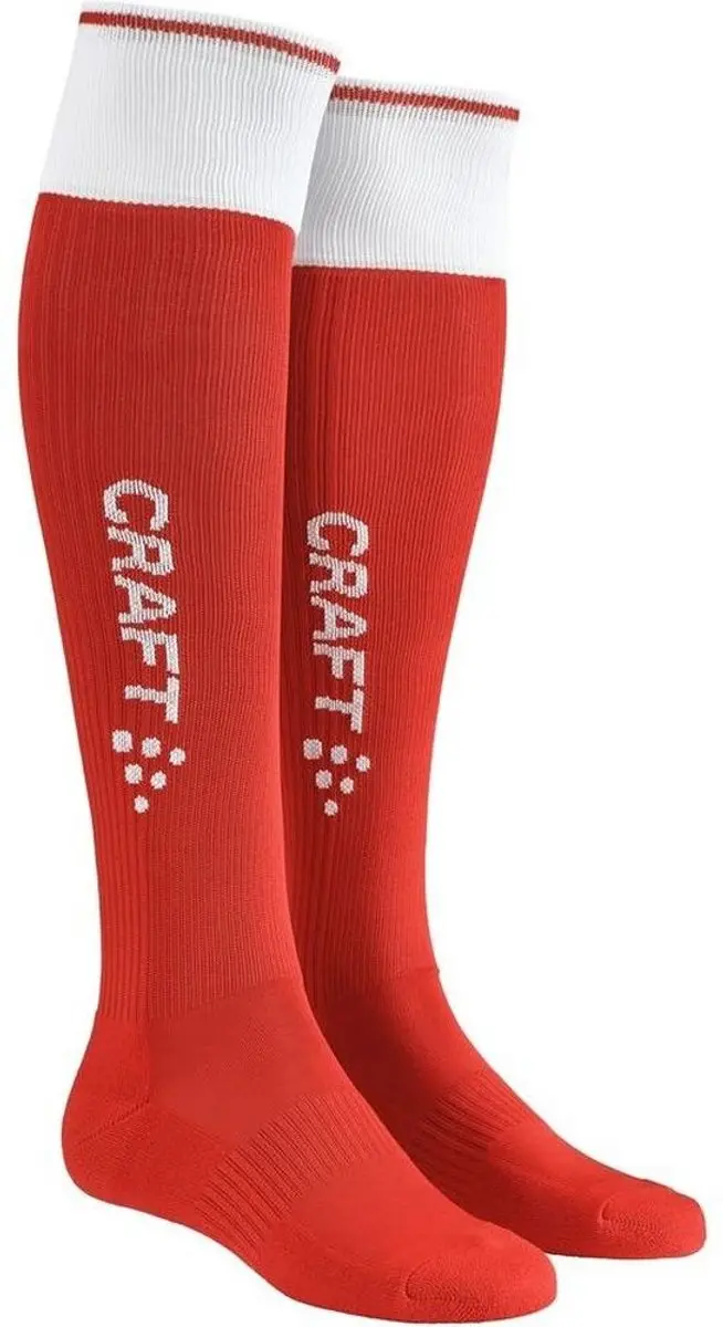 Craft Progress 2.0 Contrast Voetbalkousen 46/48 - Rood