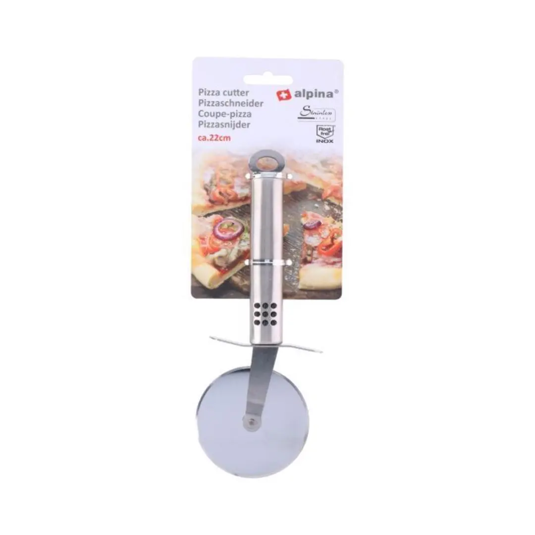 Alpina Pizzasnijder 22cm - Zilver
