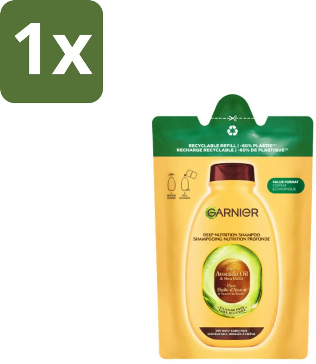Garnier Loving Blends Shampoo Refill Avocado Olie & Shea Boter 250ml