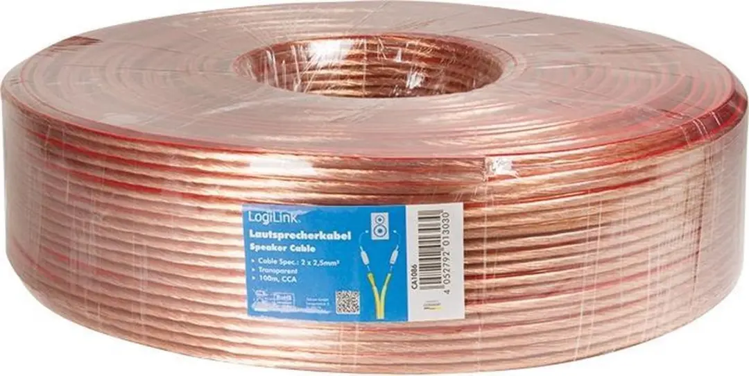 Logilink Speaker Cable CA1086 100m - 2x 2,5 mm²