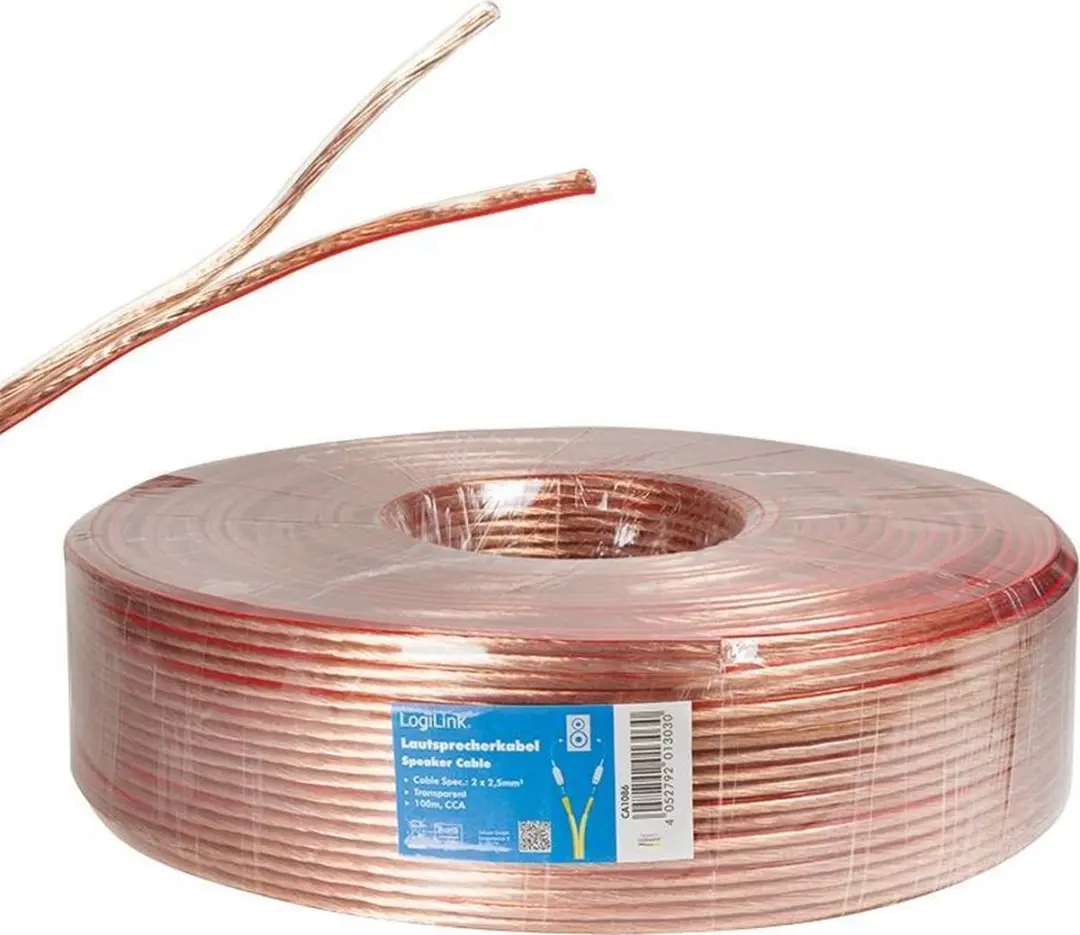 Logilink Speaker Cable CA1086 100m - 2x 2,5 mm²