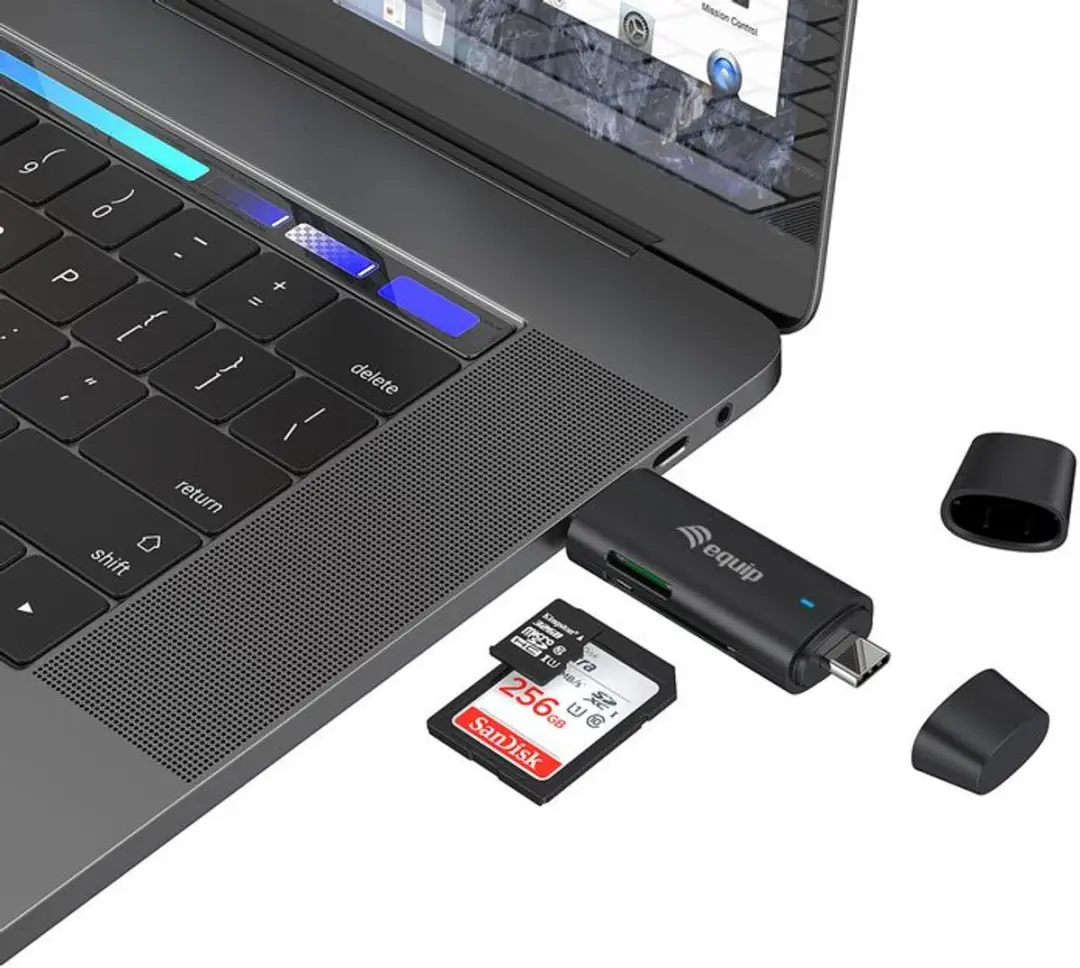 Equip 245462 Geheugenkaartlezer USB 3.2 Gen 1 - Zwart