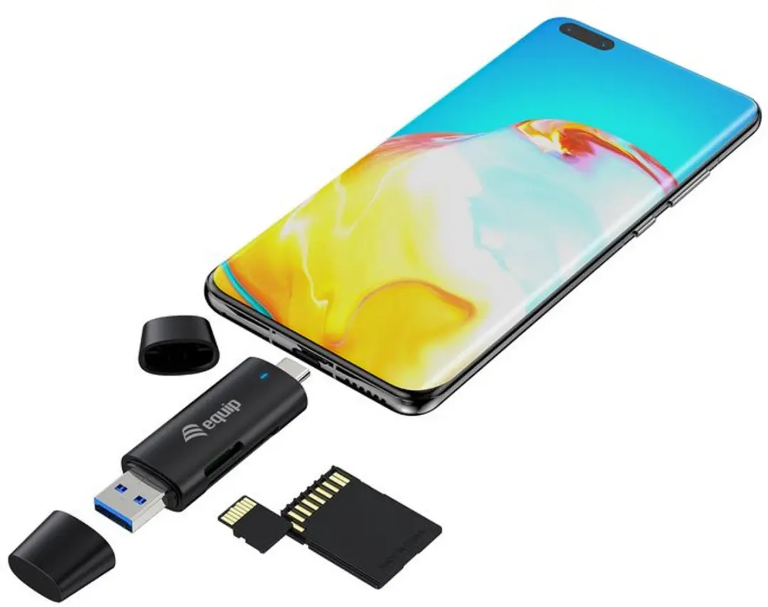 Equip 245462 Geheugenkaartlezer USB 3.2 Gen 1 - Zwart