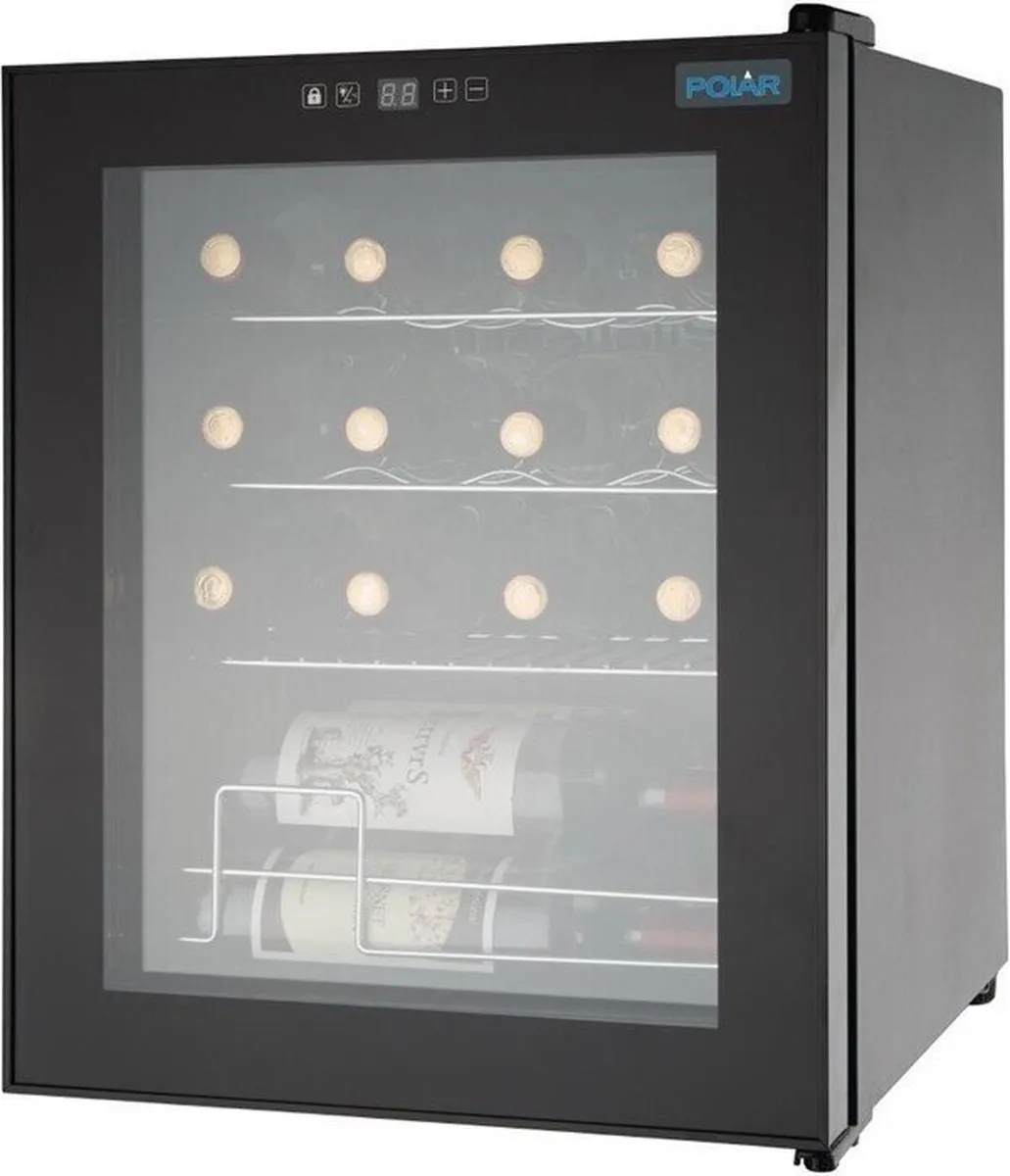 Polar C-Serie CB058 Tafelmodel Wijnkoeler 48L - Zwart