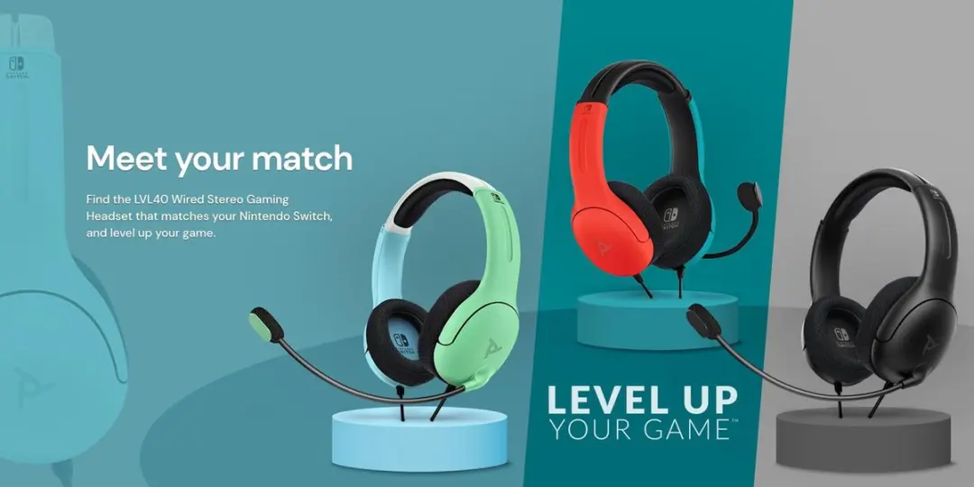 PDP Gaming LVL40 Wired Headset 40mm - Zwart - afbeelding 6 van 6