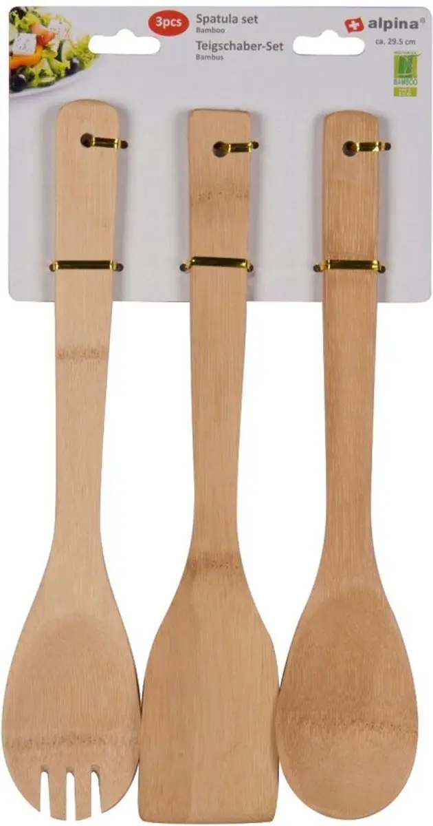 Alpina Spatelset 3-delig 29,5cm Bamboe - Blauw