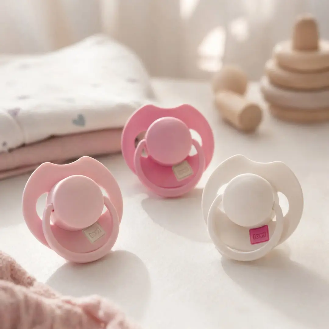 Difrax Prime Tutti Frutti Fopspeen 0-6 Maanden - 3 Stuks - Peony Pink