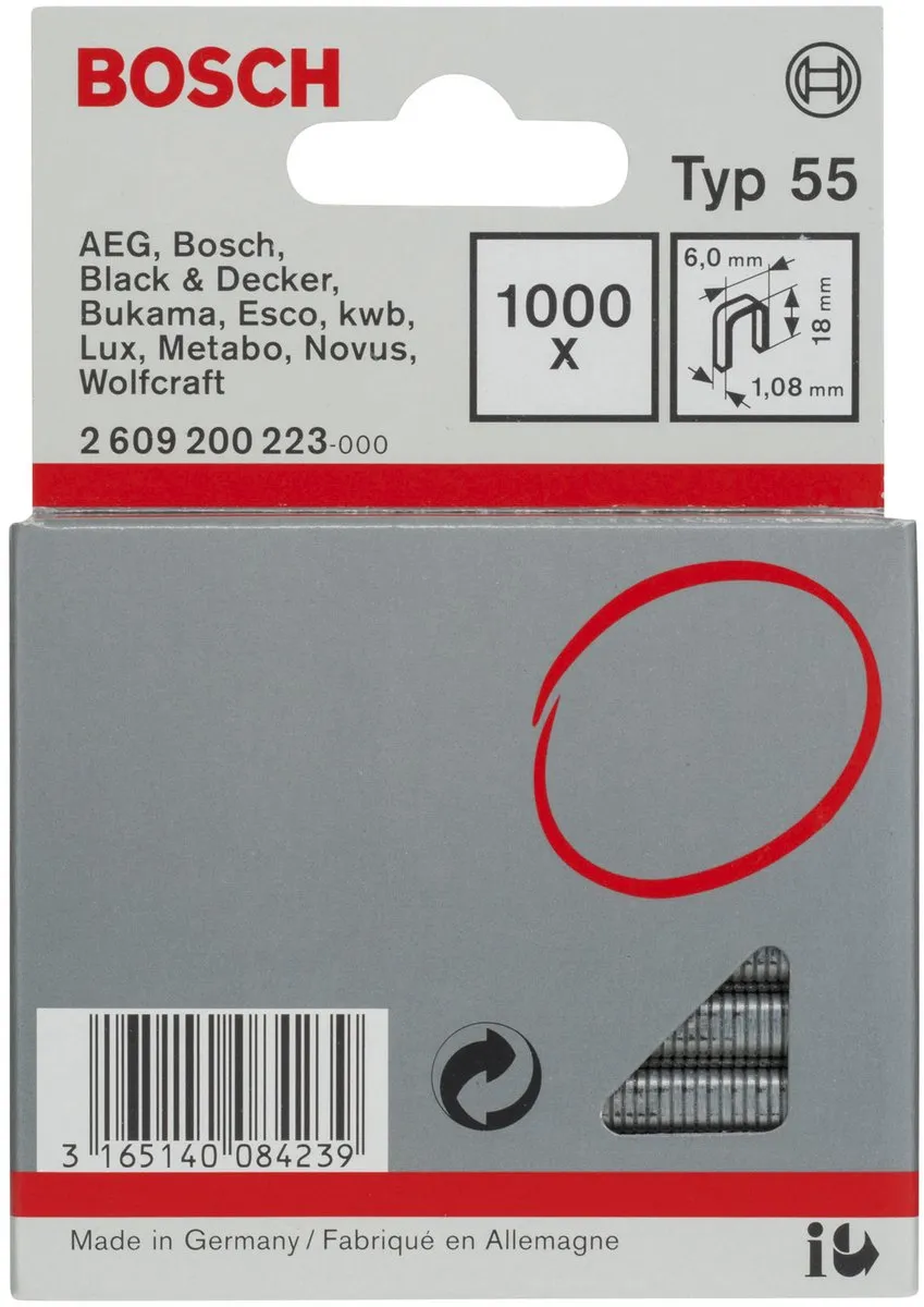 Bosch Niet 55 6x1,08x18mm - 1000 Stuks