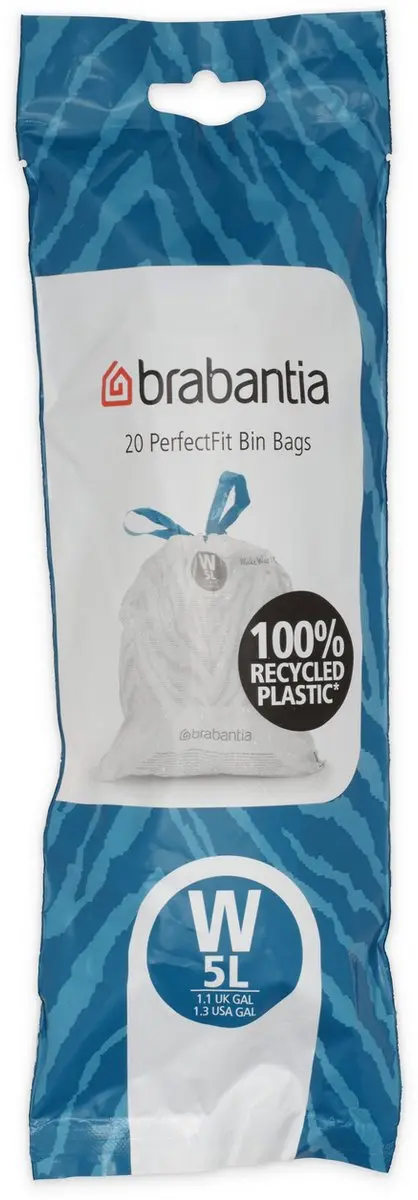 Brabantia PerfectFit Vuilniszakken 5L Code W - 200 Stuks - afbeelding 5 van 6