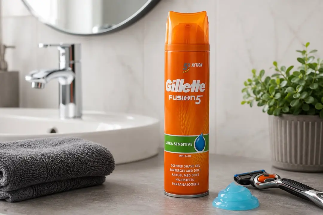 Gillette Fusion5 Ultra Sensitive Scheergel 200ml - 6 Stuks - afbeelding 4 van 6