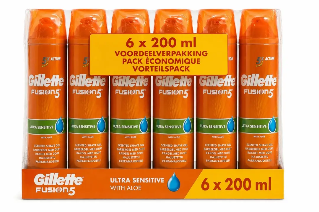Gillette Fusion5 Ultra Sensitive Scheergel 200ml