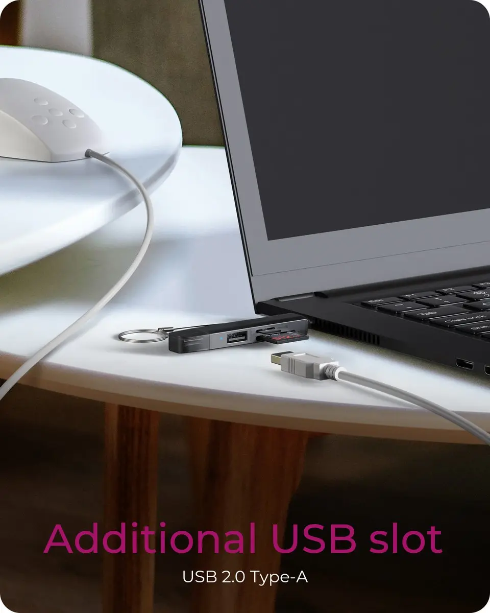 Icy Box IB-CR203-CU3 Externe Geheugenkaartlezer - USB-A/USB-C - Zwart
