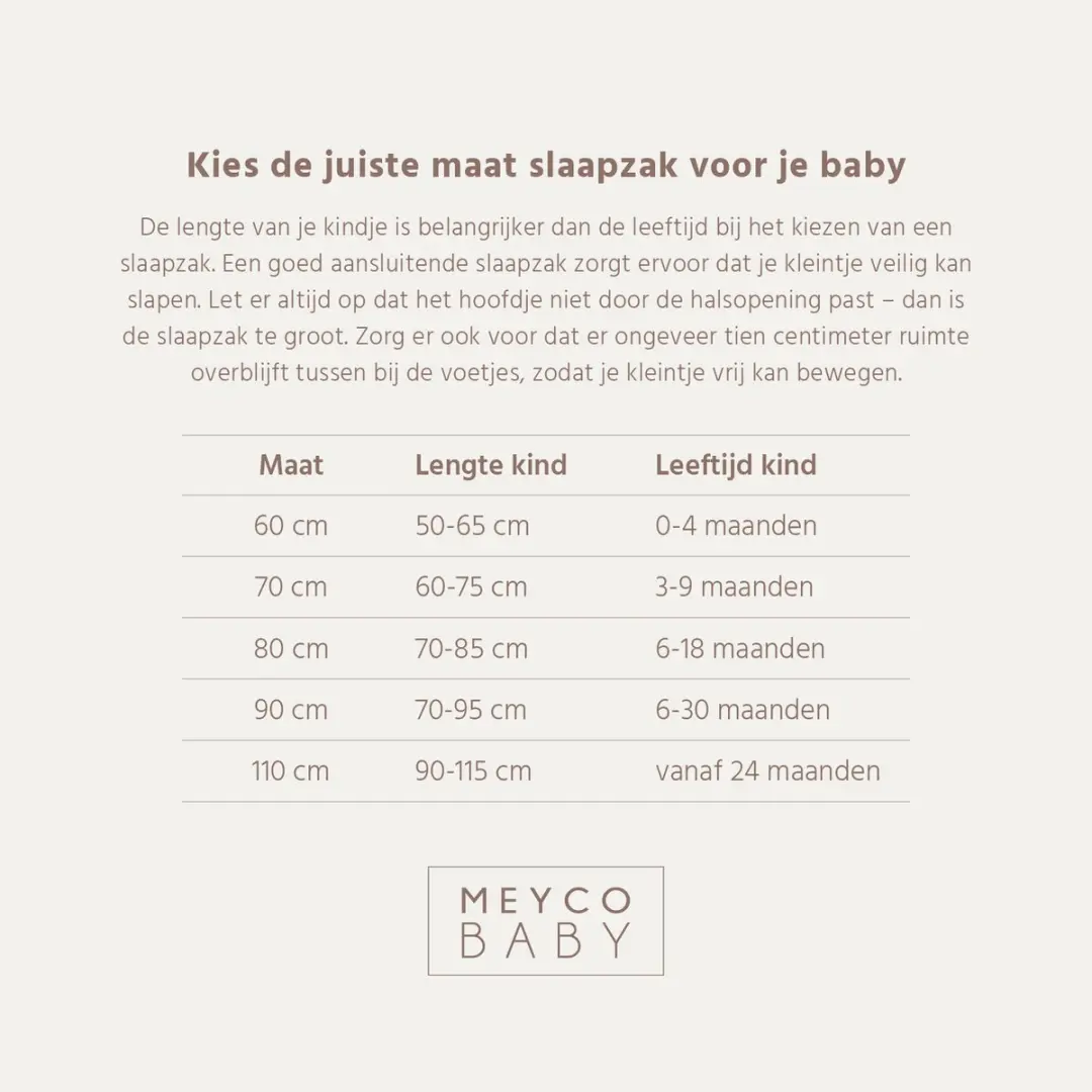 Meyco Baby Arctic Slaapzak 110cm - 2.5 TOG - Multicolor