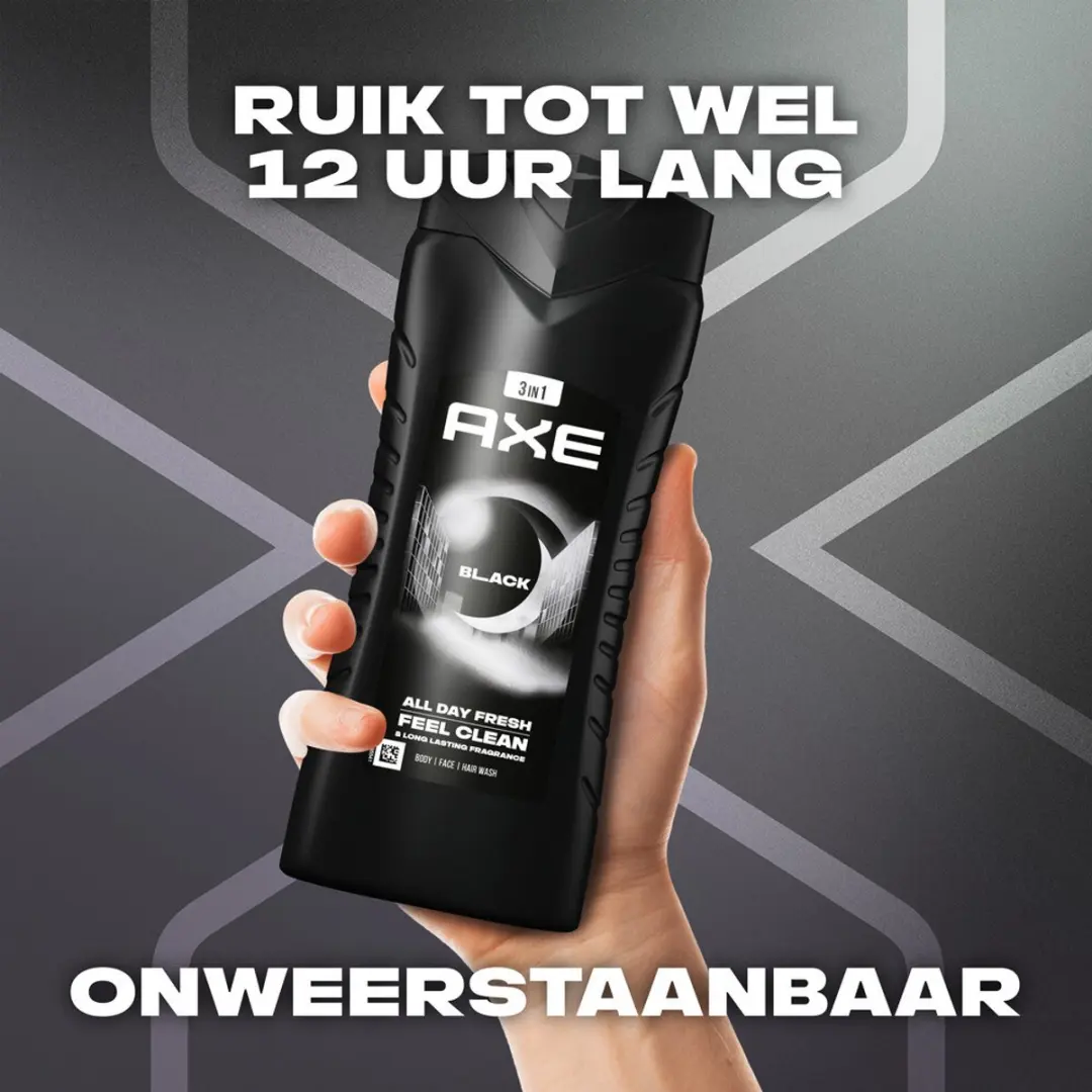 Axe 3-in-1 Douchegel XL Black 2400ml - 6 Stuks