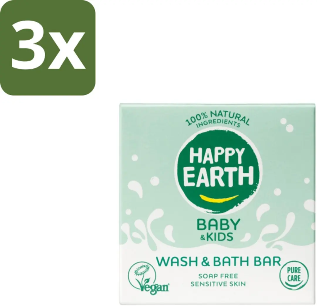 Happy Earth Wash & Bath Bar Baby 150g