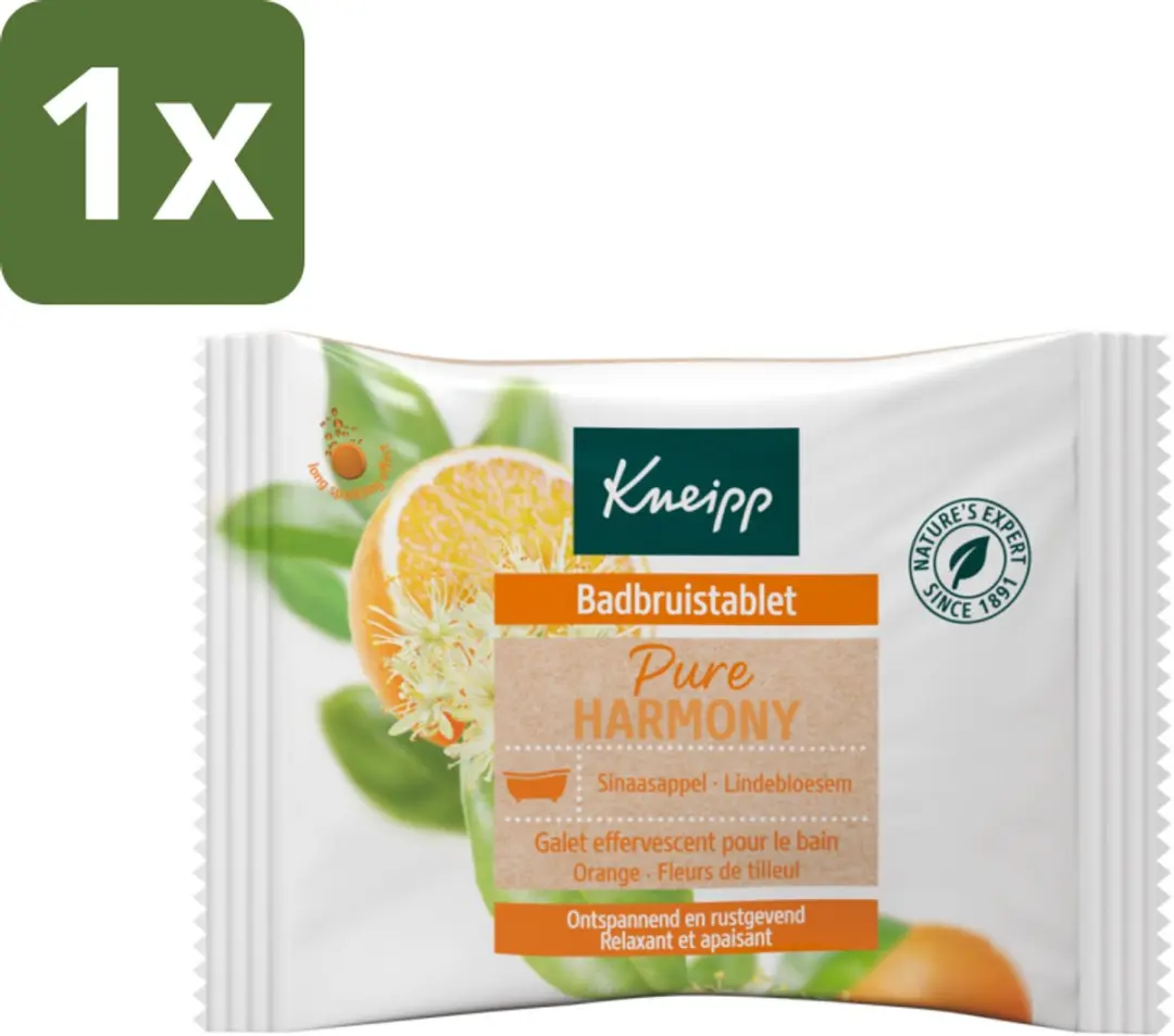 Kneipp Badbruistablet Oranje Lindebloesem