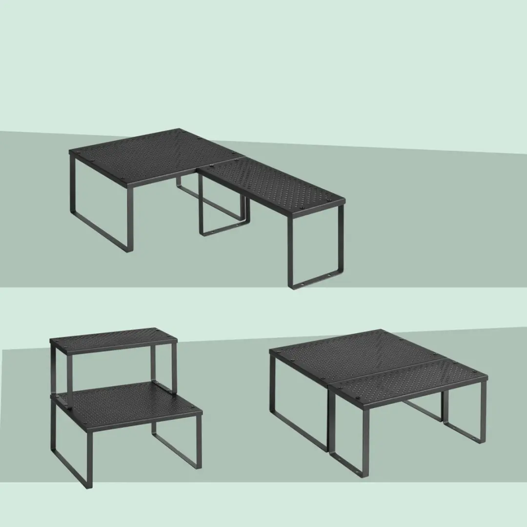 Songmics Kruidenrek Set 2 Stuks - Inktzwart