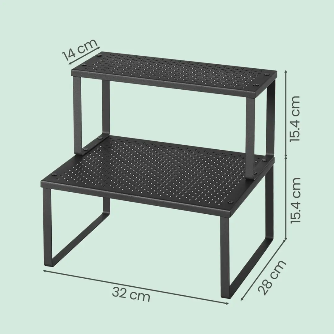 Songmics Kruidenrek Set 2 Stuks - Inktzwart - afbeelding 6 van 6