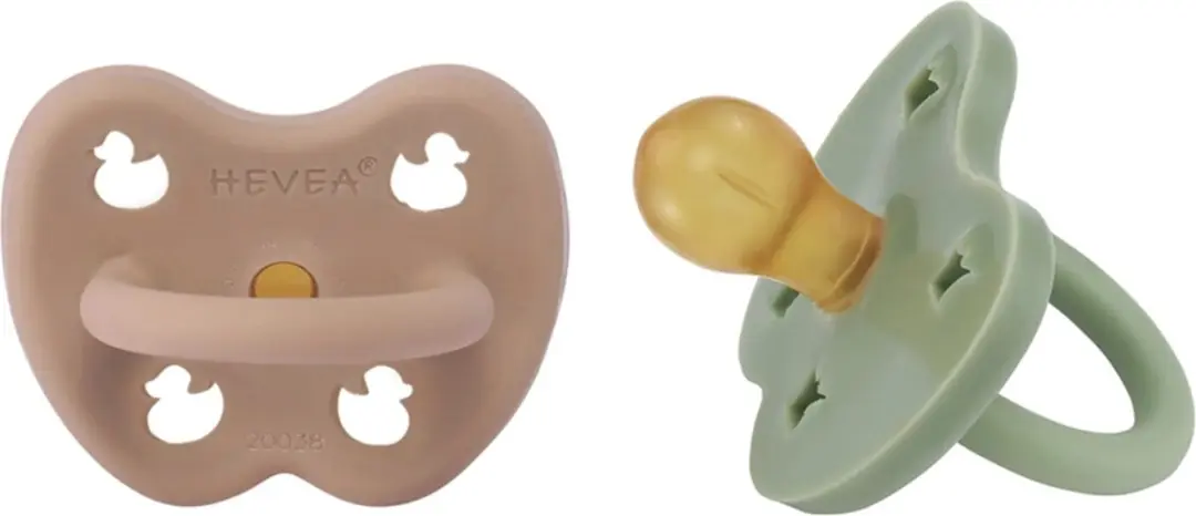 Hevea Two-Pack Round Teat 3-36 Maanden
