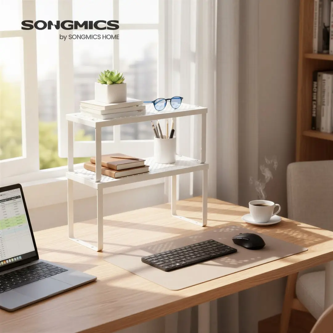 Songmics Kruidenrek Set 2 Stuks - Wit