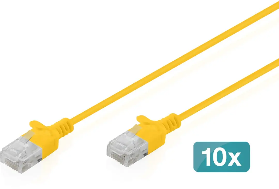 Digitus DK-1618-010S-Y-10 Netwerkkabel CAT 6 Geel
