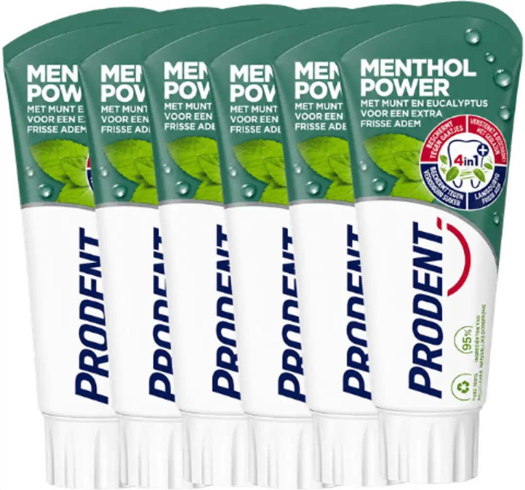 Prodent Menthol Power Tandpasta 6x75ml