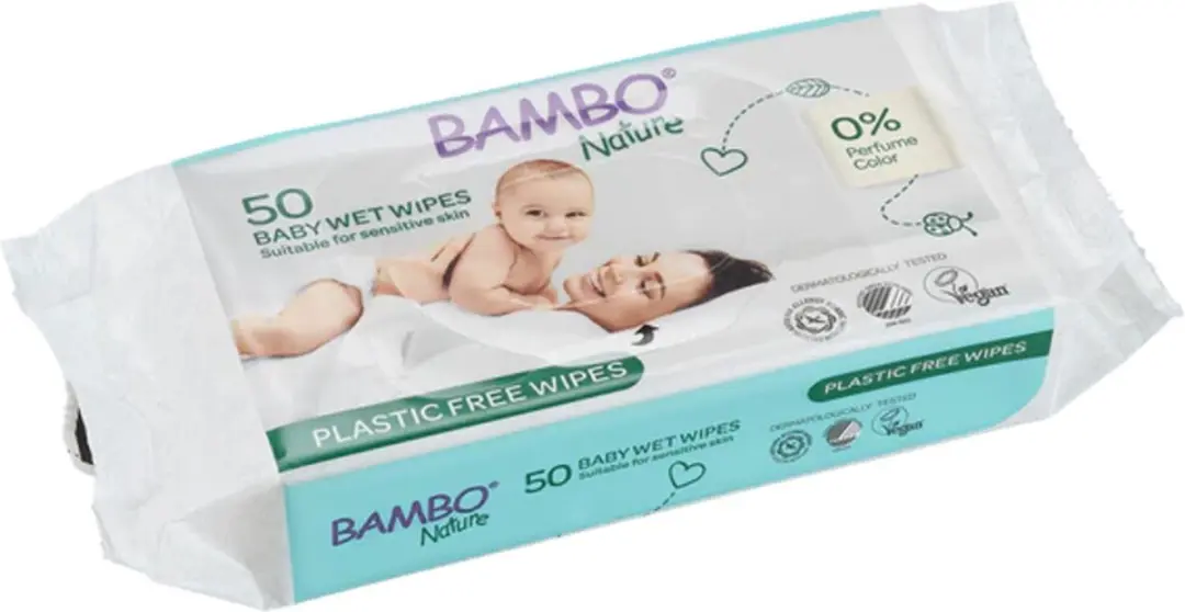 BAMBO Nature Bio Babydoekjes - 2x50 Stuks