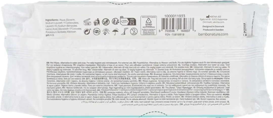 BAMBO Nature Bio Babydoekjes - 2x50 Stuks