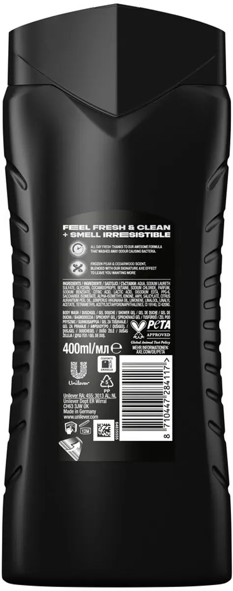 Axe 3-in-1 Douchegel XL Black 1200ml - 3 Stuks