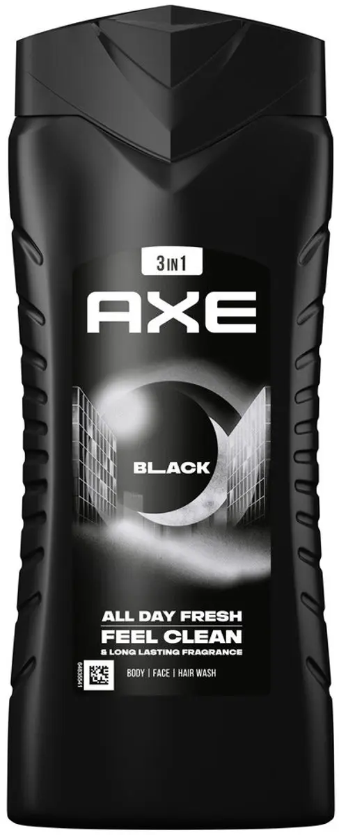 Axe 3-in-1 Douchegel XL Black 1200ml - 3 Stuks