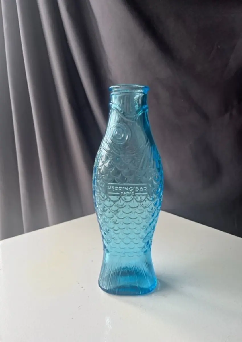 Serax Visvorm Fles 1L - Transparant Blauw