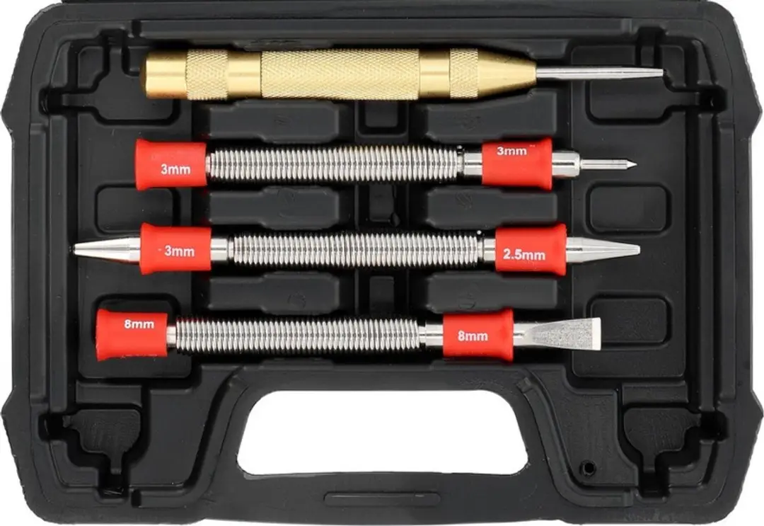 Toya YT-47159 Veerponsen Set - 8 Stuks - Zwart