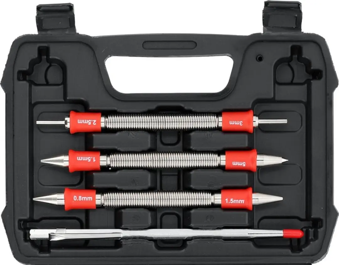 Toya YT-47159 Veerponsen Set - 8 Stuks - Zwart