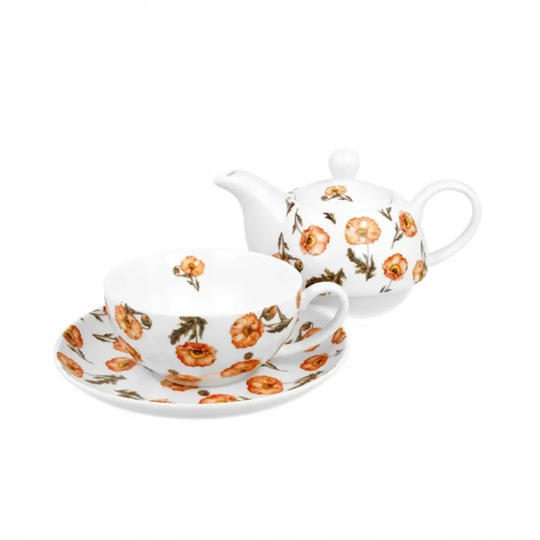 Duo Theepot Wild Poppies - 350ml - 3-delig