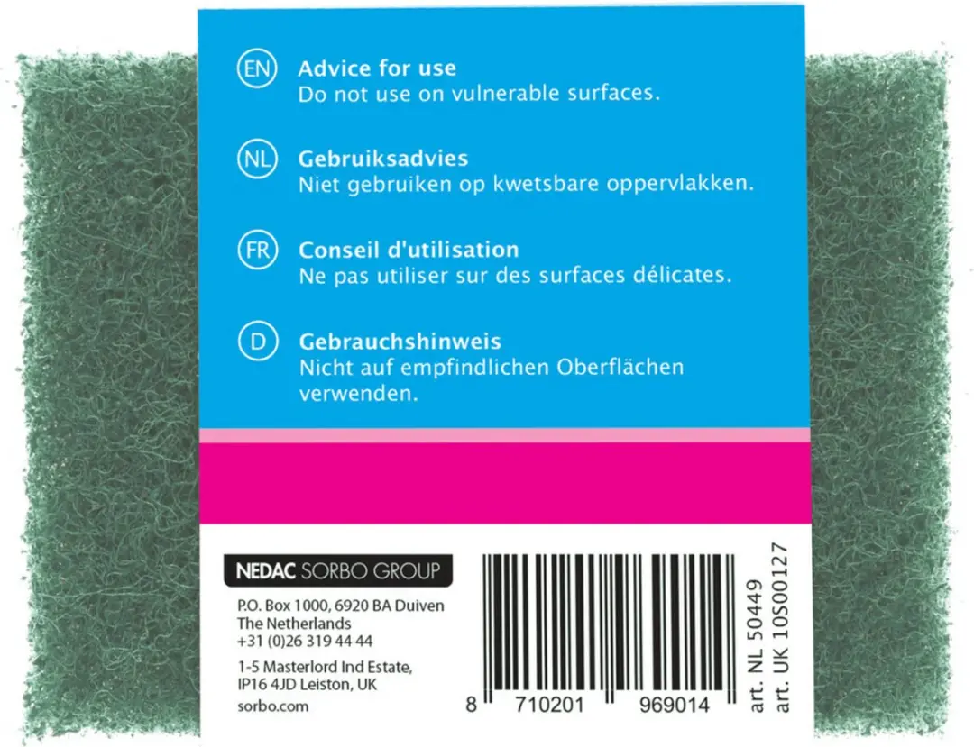 Sorbo Schuurspons 50449 - 2 Stuks - Geel