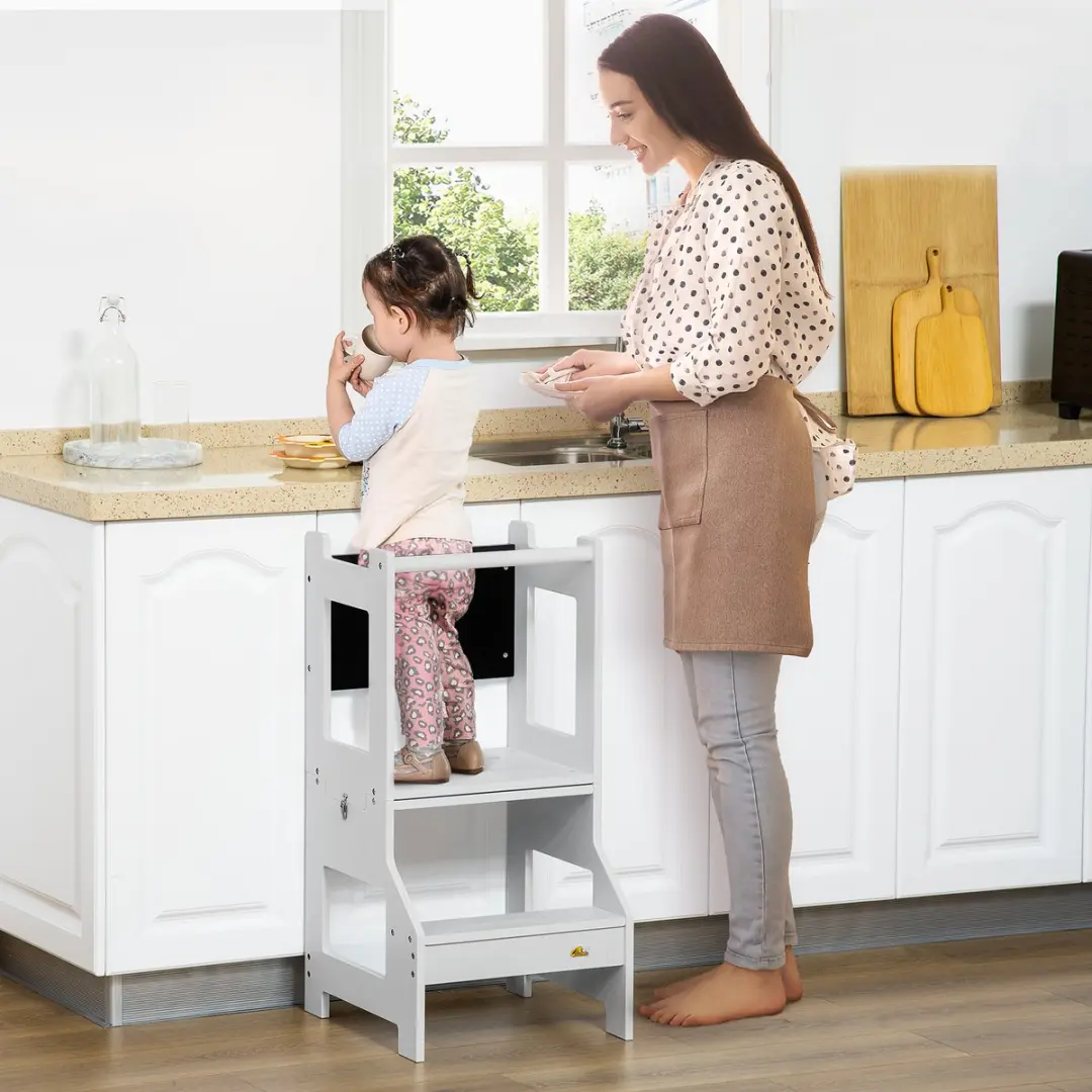 Homcom Kinderobservatietoren Grijs