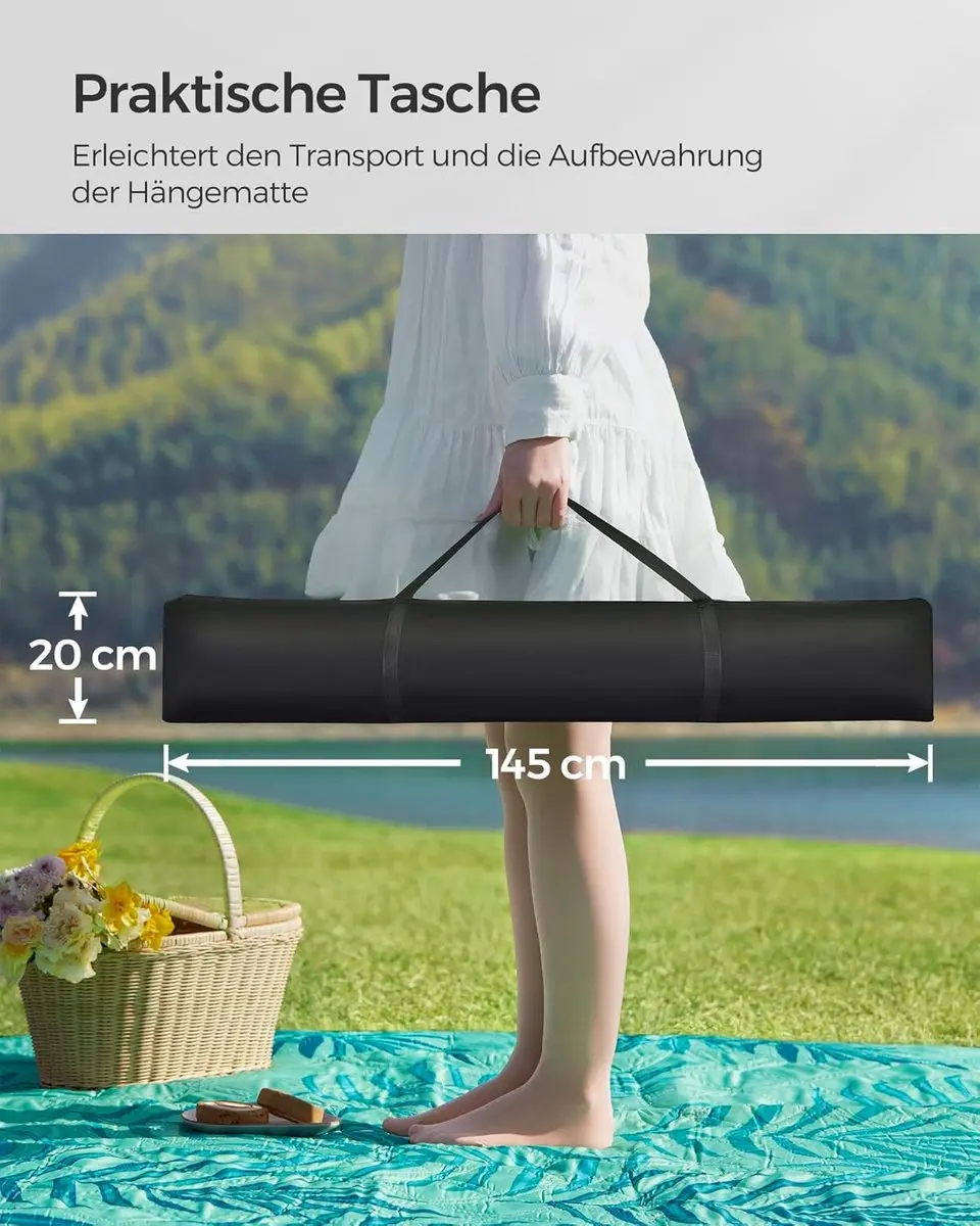 Songmics Hangmat met Frame GHS002G01 - 2 Personen - 200 kg - afbeelding 6 van 6