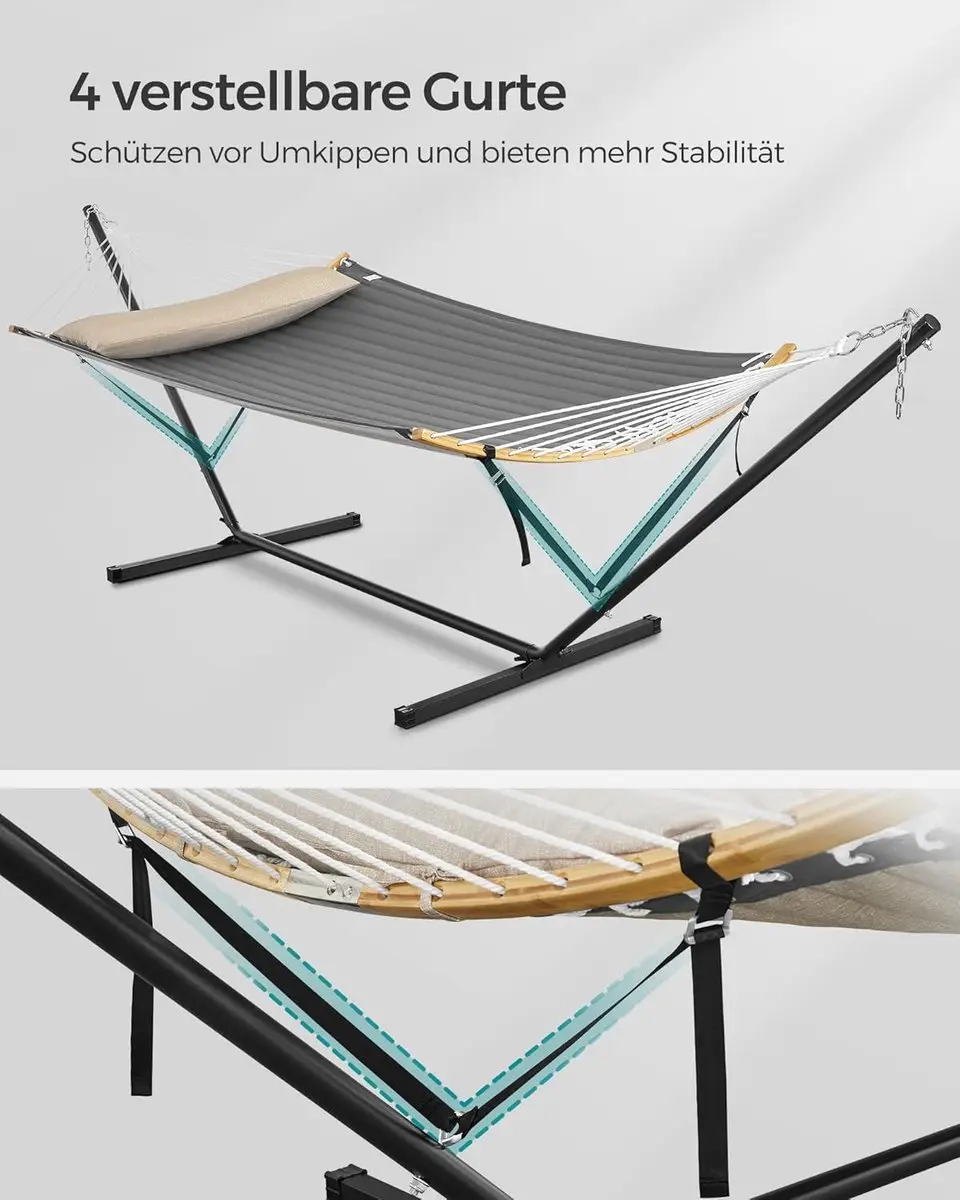 Songmics Hangmat met Frame GHS002G01 - 2 Personen - 200 kg