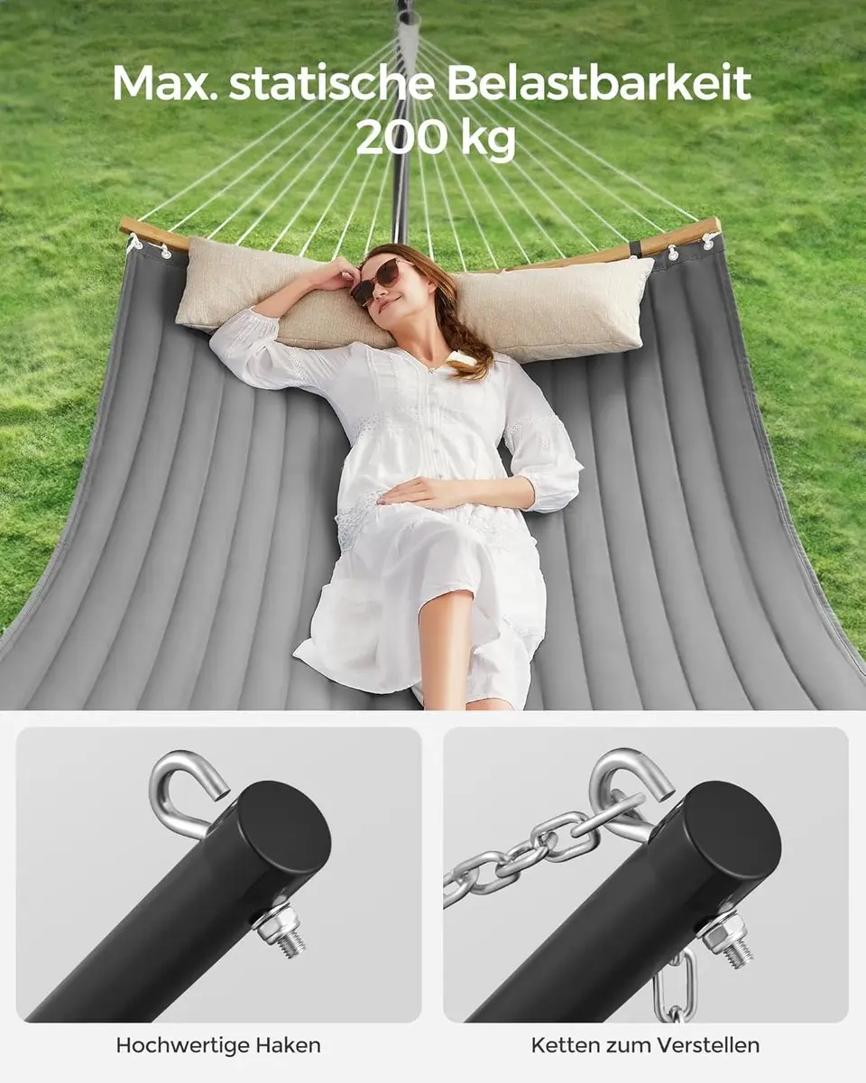 Songmics Hangmat met Frame GHS002G01 - 2 Personen - 200 kg
